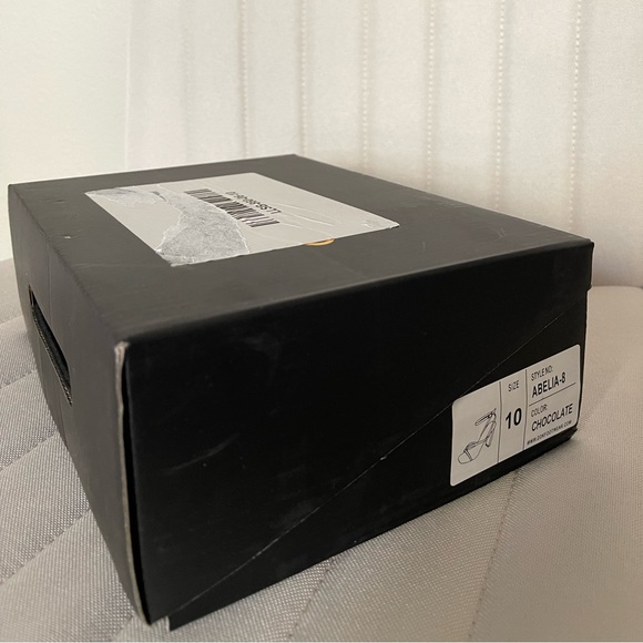 Chocolate Ankle Wrapped Heels - Picture 8 of 10